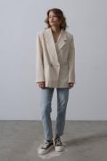 Oversize Blazer Ceket - Natür resmi